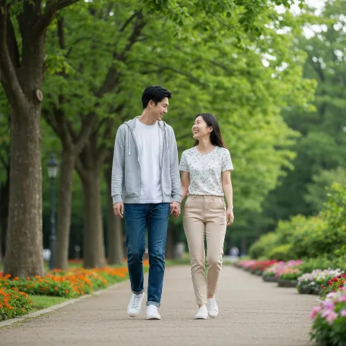 Happy senior couple enjoying an active lifestyle